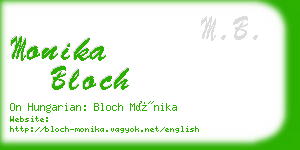monika bloch business card